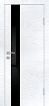 Дверь Profilo Porte Серия P-10 цвет Дуб скай белый стекло чёрный лакобель