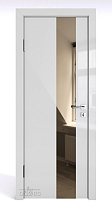 Линия Дверей Шумоизоляционная дверь 42 Дб модель 604 цвет глянец Серый зеркало бронзовое