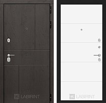 LABIRINT Входная металлическая дверь URBAN панель №13 белый soft
