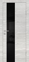 Дверь Profilo Porte Серия P-6 цвет Дуб скай бежевый стекло чёрный лакобель