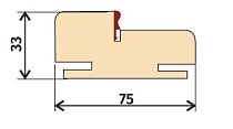 Люксор ЭКО Коробка "Т" цвет Дуб серый Комплект 2,5 шт.