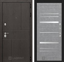 LABIRINT Входная металлическая дверь URBAN панель №20 бетон светлый