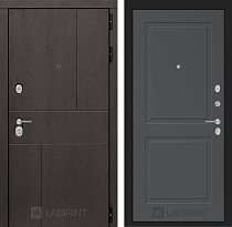 LABIRINT Входная металлическая дверь URBAN панель №11 графит soft