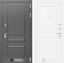 LABIRINT Входная металлическая дверь Платинум панель №11 белый soft