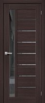 Дверь Браво модель Браво-27 цвет Wenge Melinga/Mirox Grey
