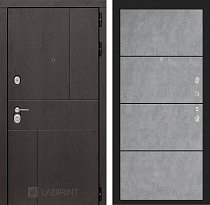 LABIRINT Входная металлическая дверь URBAN панель №25 бетон светлый