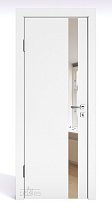 Линия Дверей Шумоизоляционная дверь 42 Дб модель 607 цвет Белый бархат зеркало бронзовое