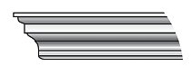 Двери Регионов Карниз 800 мм массив ольхи цвет эмаль белая на одну сторону 1 шт.