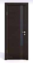 Линия Дверей Шумоизоляционная дверь 42 Дб модель 607 цвет Венге стекло лакобель черный