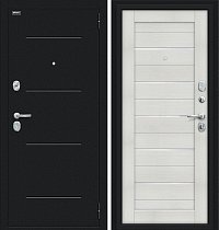 Входная Дверь модель Техно цвет Букле черное/Bianco Veralinga