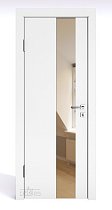 Линия Дверей Шумоизоляционная дверь 42 Дб модель 604 цвет Белый бархат зеркало бронзовое