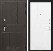 LABIRINT Входная металлическая дверь URBAN панель №21 белый софт