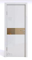 Линия Дверей Шумоизоляционная дверь 42 Дб модель 609 цвет глянец Белый зеркало бронзовое