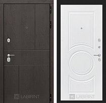 LABIRINT Входная металлическая дверь URBAN панель №23 белый софт