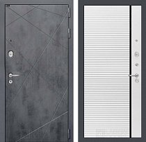 LABIRINT Входная металлическая дверь Лофт панель №22 цвет белый софт