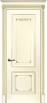 Дверь Текона Смальта модель Деко-14 цвет RAL 1013 патина золото