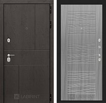 LABIRINT Входная металлическая дверь URBAN панель №6 cандал серый
