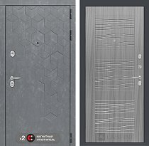 LABIRINT Входная металлическая дверь BETON панель №6 cандал серый