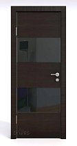Линия Дверей Шумоизоляционная дверь 42 Дб модель 608 цвет Венге стекло лакобель черный