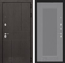 LABIRINT Входная металлическая дверь URBAN панель №30 серый софт