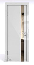 Линия Дверей Шумоизоляционная дверь 42 Дб модель 607 цвет глянец Серый зеркало бронзовое