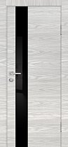 Дверь Profilo Porte Серия P-10 цвет Дуб скай бежевый стекло чёрный лакобель