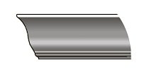Браво Карниз Тип-5 900 мм цвет Grey Matt на одну сторону 1 шт.