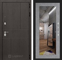 LABIRINT Входная металлическая дверь URBAN панель №18 бетон светлый