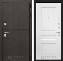 LABIRINT Входная металлическая дверь URBAN панель №3 белый soft