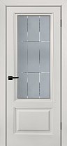 Дверь Текона Смальта модель Шарм-12 цвет IVORY стекло