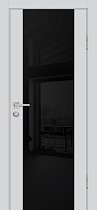 Дверь Profilo Porte Серия P-7 цвет Агат стекло чёрный лакобель