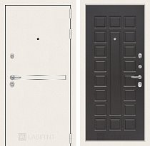 LABIRINT Входная металлическая дверь LINE WHITE панель №4 венге