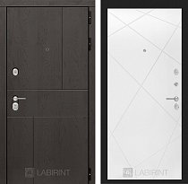 LABIRINT Входная металлическая дверь URBAN панель №24 белый софт