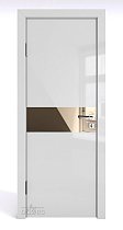 Линия Дверей Шумоизоляционная дверь 42 Дб модель 609 цвет глянец Серый зеркало бронзовое