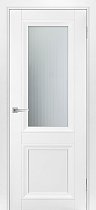 Дверь МариаМ модель Техно 713 цвет Белоснежный сатинат рисунок Полоска