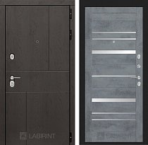 LABIRINT Входная металлическая дверь URBAN панель №20 бетон тёмный