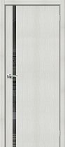 Дверь Браво модель Браво-1.55 цвет Bianco Veralinga/Mirox Grey