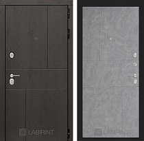 LABIRINT Входная металлическая дверь URBAN панель №21 бетон светлый