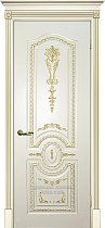 Дверь Текона Смальта модель Деко-11 цвет RAL 1013 патина золото