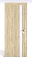 Линия Дверей Шумоизоляционная дверь 42 Дб модель 607 цвет Дуб светлый стекло лакобель белый
