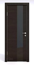 Линия Дверей Шумоизоляционная дверь 42 Дб модель 604 цвет Венге стекло лакобель черный