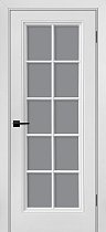 Дверь Текона Смальта модель Шарм-11 цвет RAL 9010 стекло