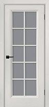 Дверь Текона Смальта модель Шарм-11 цвет IVORY стекло