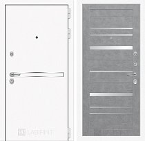 LABIRINT Входная металлическая дверь LINE WHITE панель №20 бетон светлый