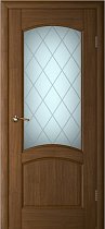 Дверь Текона модель Вайт-01 цвет Дуб стекло