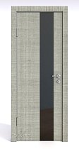 Линия Дверей Шумоизоляционная дверь 42 Дб модель 604 цвет Серый дуб стекло лакобель черный