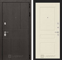 LABIRINT Входная металлическая дверь URBAN панель №3 кремовый soft
