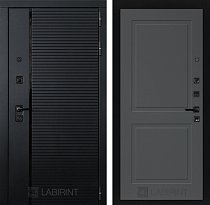 LABIRINT Входная металлическая дверь PIANO панель №11 графит soft