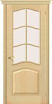 Дверь Браво М-7 Без отделки стекло Сатинато