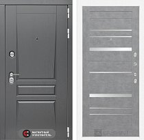 LABIRINT Входная металлическая дверь Платинум панель №20 бетон светлый